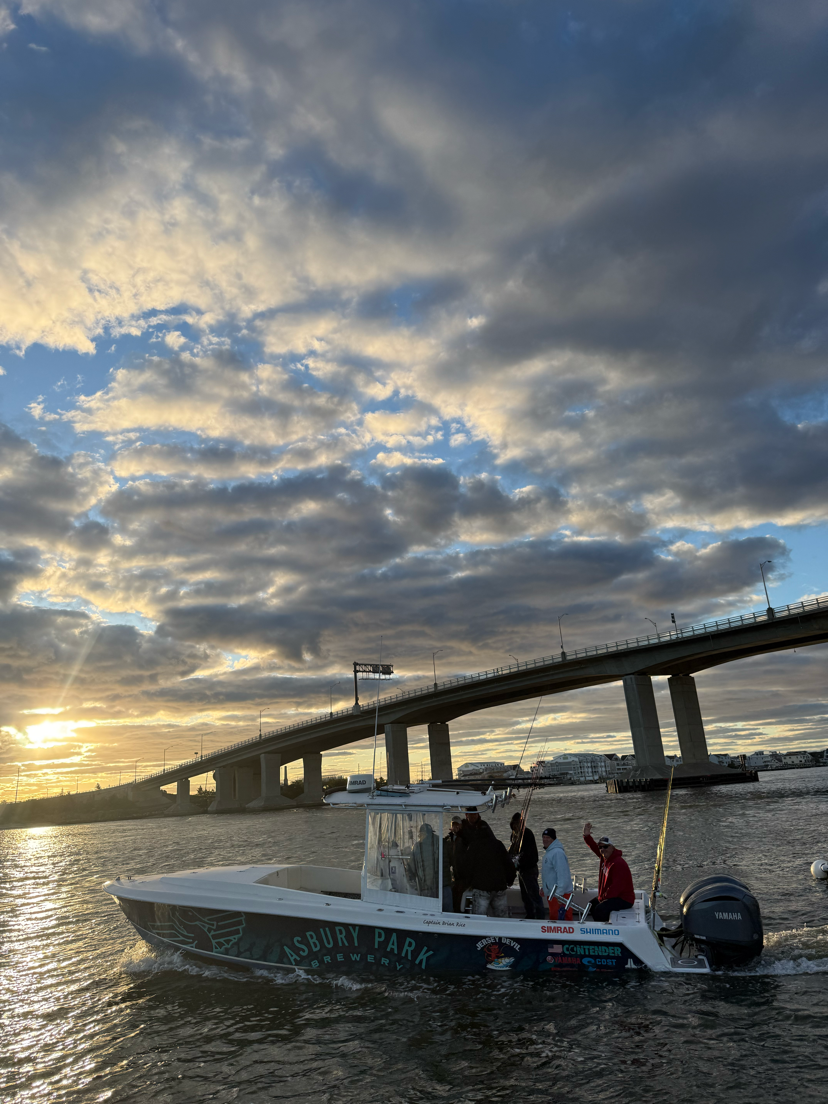 Twin Lights Cup — tournament boats at dawn